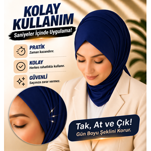 Lacivert İnce Kılçık Şeridi 5 mm 20 Adet Şerit 2.000 Adet Türban Tabancası Yedek Kılçık Seti