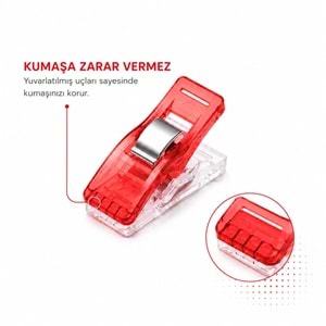 Kumaş Sabitleme Klipsi Patchwork Ve Dikiş İçin İğnesiz Mandal 24 Adet