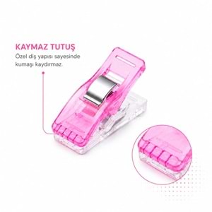 Kumaş Sabitleme Klipsi Patchwork Ve Dikiş İçin İğnesiz Mandal 24 Adet