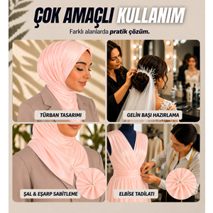 Pembe İnce Kılçık Şeridi 5 mm 20 Adet Şerit 2.000 Adet Türban Tabancası Yedek Kılçık Seti
