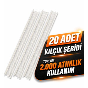 Şeffaf 5 mm Fine Kılçık 20 Şerit 2.000 Adet Etiketleme Kılçık Türban Ve Kuaför Tabancası İle Uyumlu