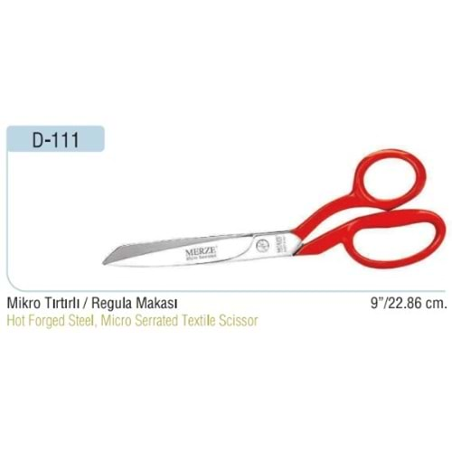 D-111 Mikro Tırtıklı Regula Makası 09 Inch 22.86 cm