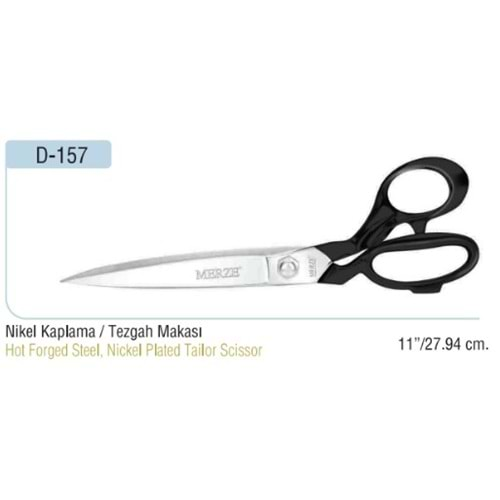 D-157 Nikel Kaplama Tezgah Makası 11 Inch 27.94 cm