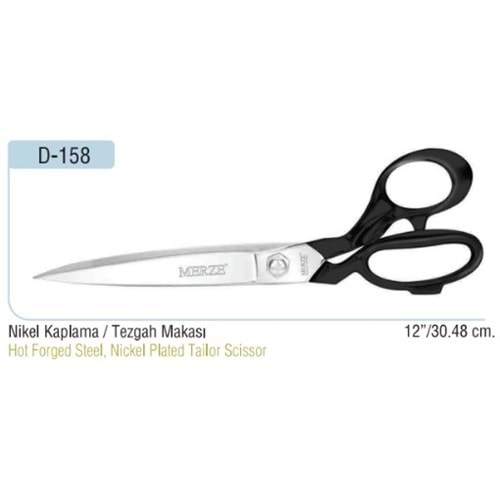 D-158 Nikel Kaplama Tezgah Makası 12 Inch 30.48 cm