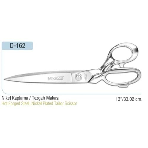 D-162 Nikel Kaplama Tezgah Makası 13 Inch 33.02 cm