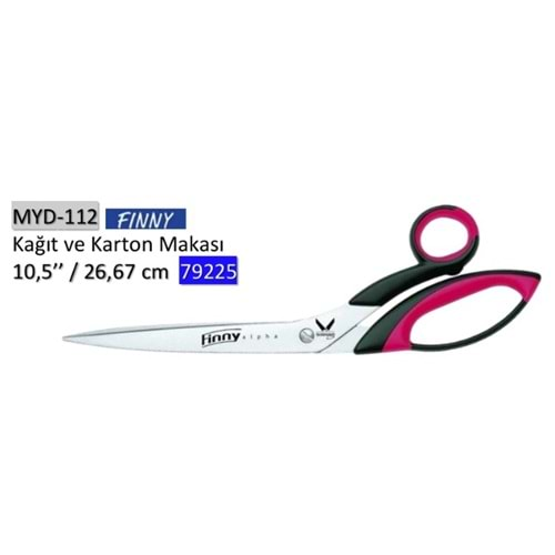 MYD-112 79225 Kağıt ve Karton Makası 10.50 Inch 26.67 cm Made in Germany