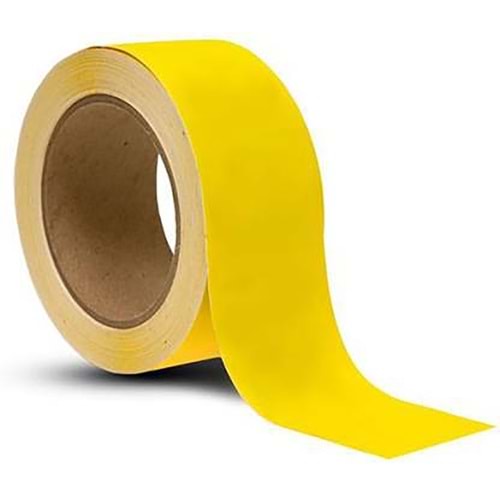 Yer İşaretleme Bandı, PVC Bant Sarı, 50 mm X 30 mm