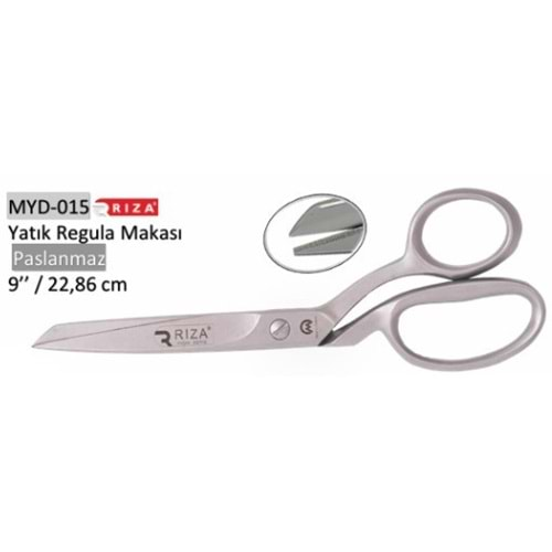 MYD-015 Yatık Regula Makası Paslanmaz 09 Inch 22.86 cm