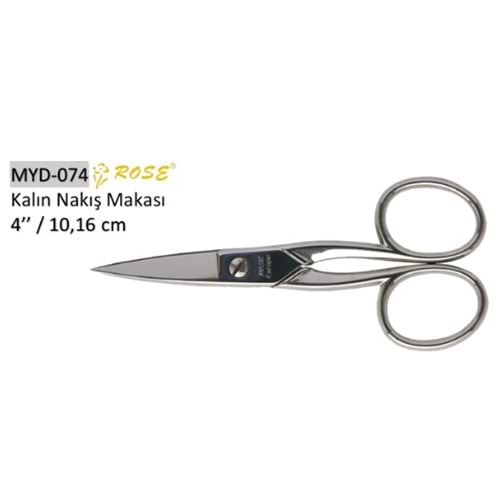 MYD-074 Kalın Nakış Makası 04 Inch 10.16 cm