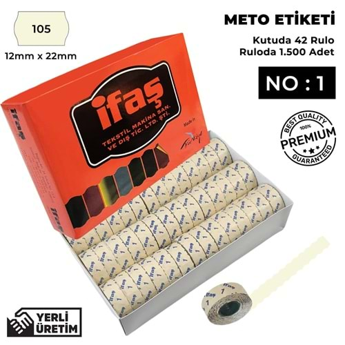 Meto Etiketi 105 Bej