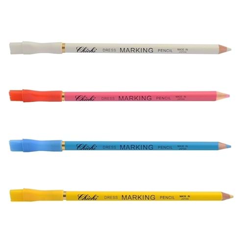 Kumaş İşaretleme Yumuşak ve Fırçalı Kalem, Renk : Beyaz