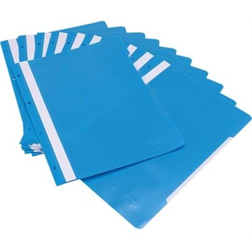Telli Dosya, Pakette 50 Adet, Renk Mavi, A4 48288, Presentation Folder, Made in Türkiye