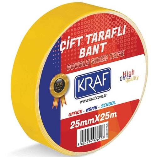 Çift Taraflı Bant 25 mm x 25 mt