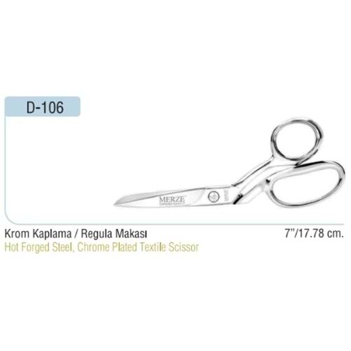 Regula Makası Krom 7 Inch