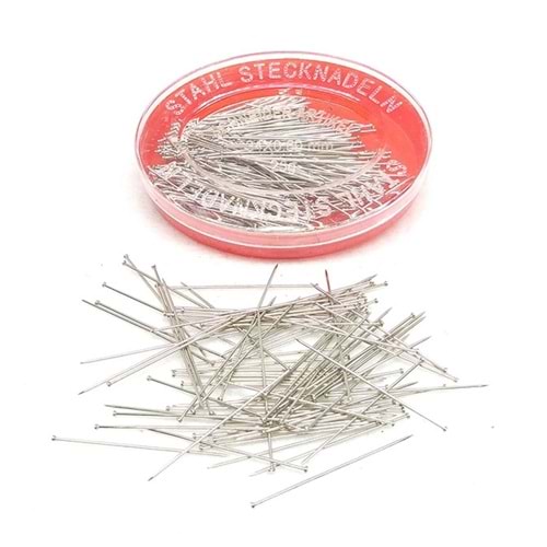 Çelik Toplu İğne Uzunluk 34 mm Kutu 25 gr