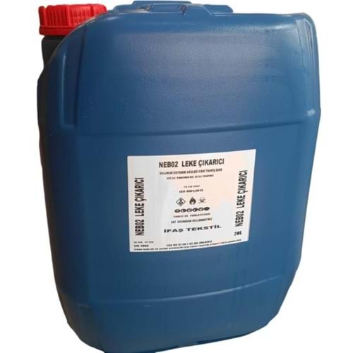 Leke Temizleme Kimyasalı, Her Nevi Kumaş Çeşitleri için, Bidon 20 Litre, 17 Kg, ISO 9001;2015, TS EN5607