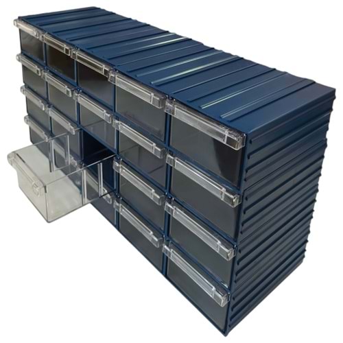 Plastik Çekmece 20 Adet 123mm x 200mm x 80mm