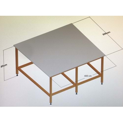 Tasnif Masası, 200 cm x 400 cm x 85 cm