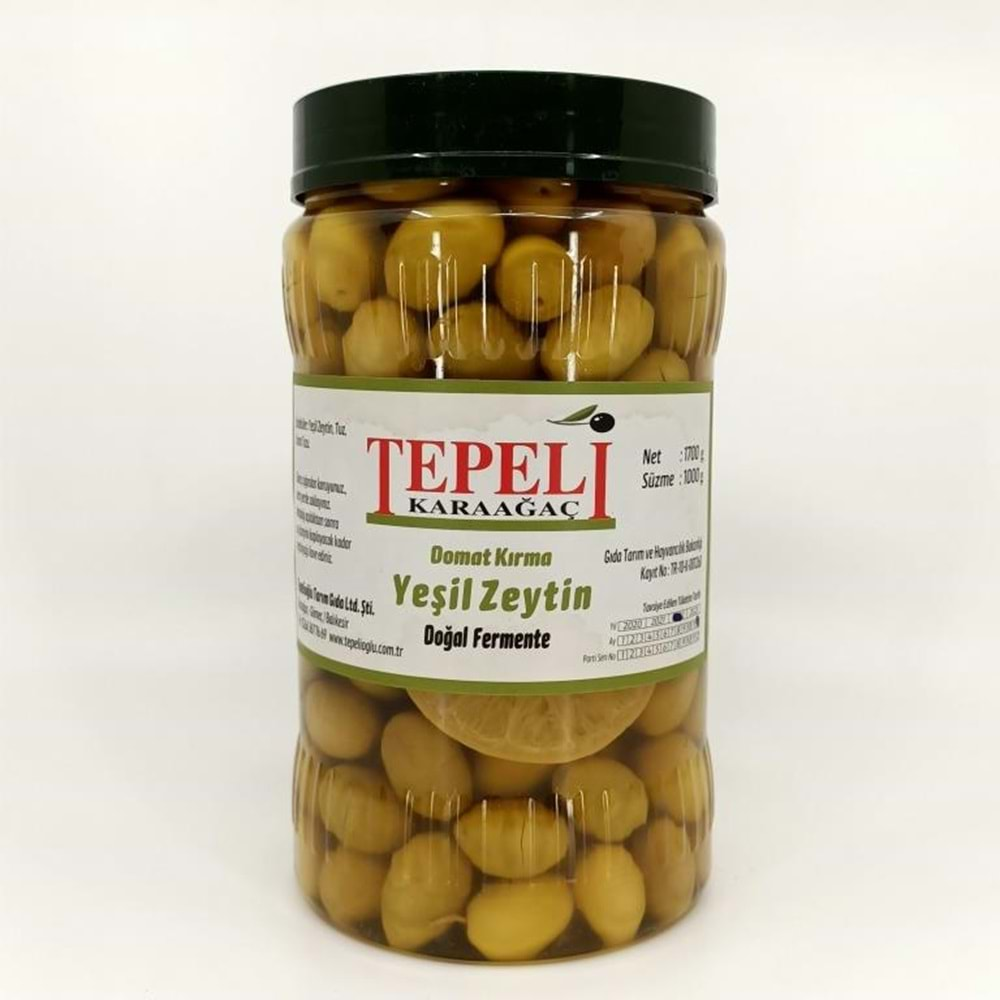 DOMAT KIRMA YEŞİL ZEYTİN 1000 GR