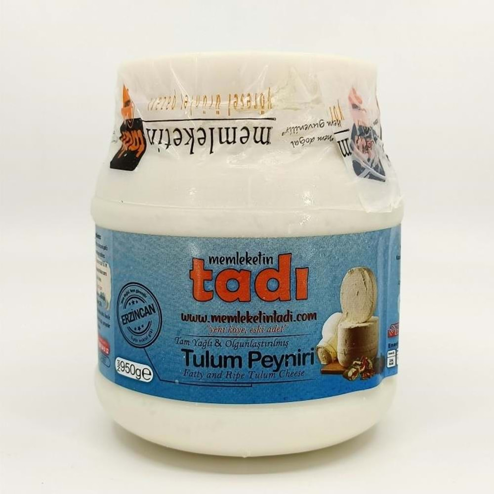 Erzincan Tam Yağlı Olgunlaştırılmış Tulum Peyniri 950 Gr