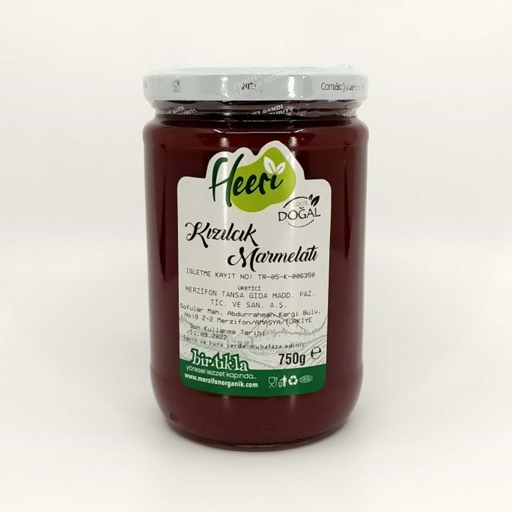 Kızılcık Marmelatı 750 Gr