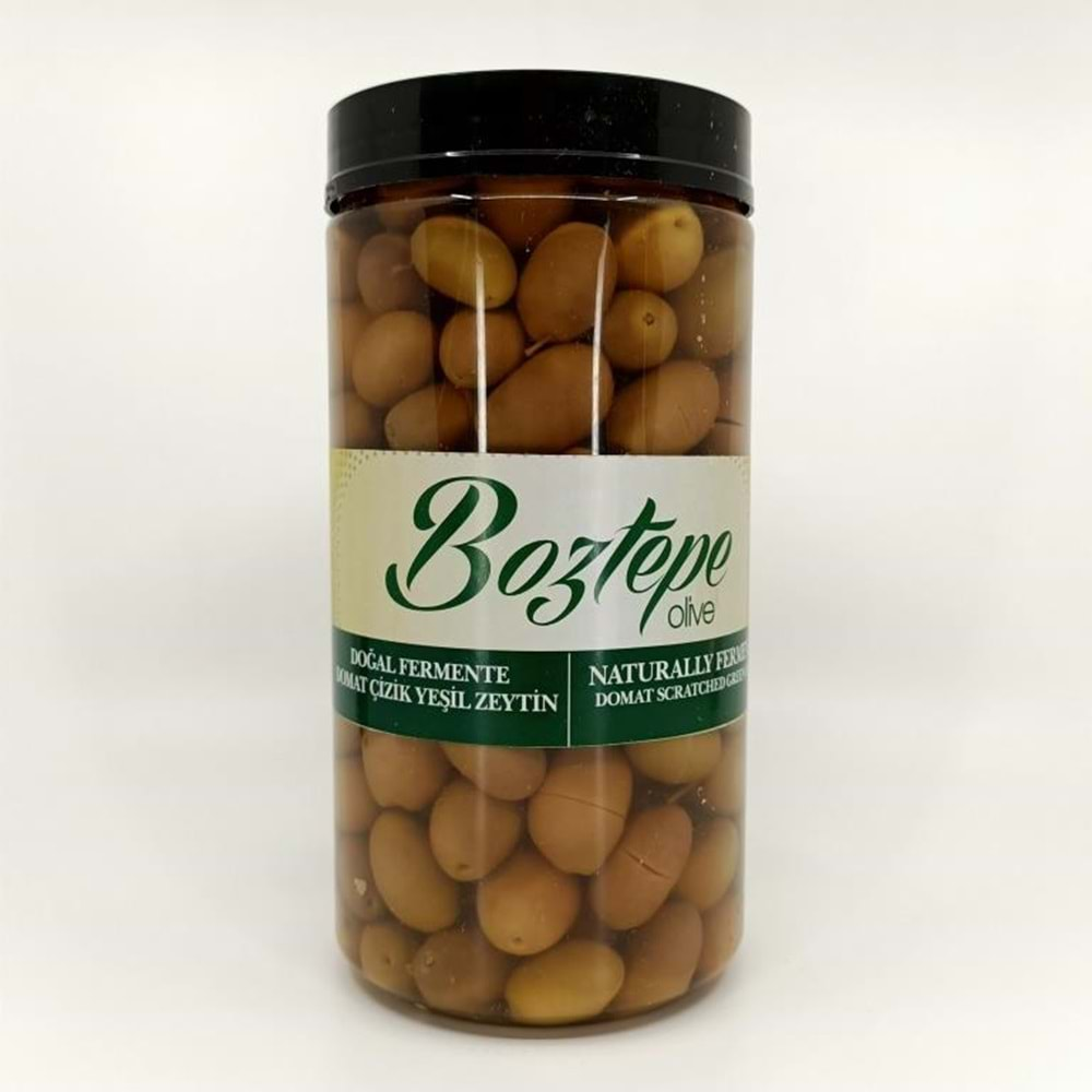 Yeşil Kırma Domat Zeytin 1000 Gr